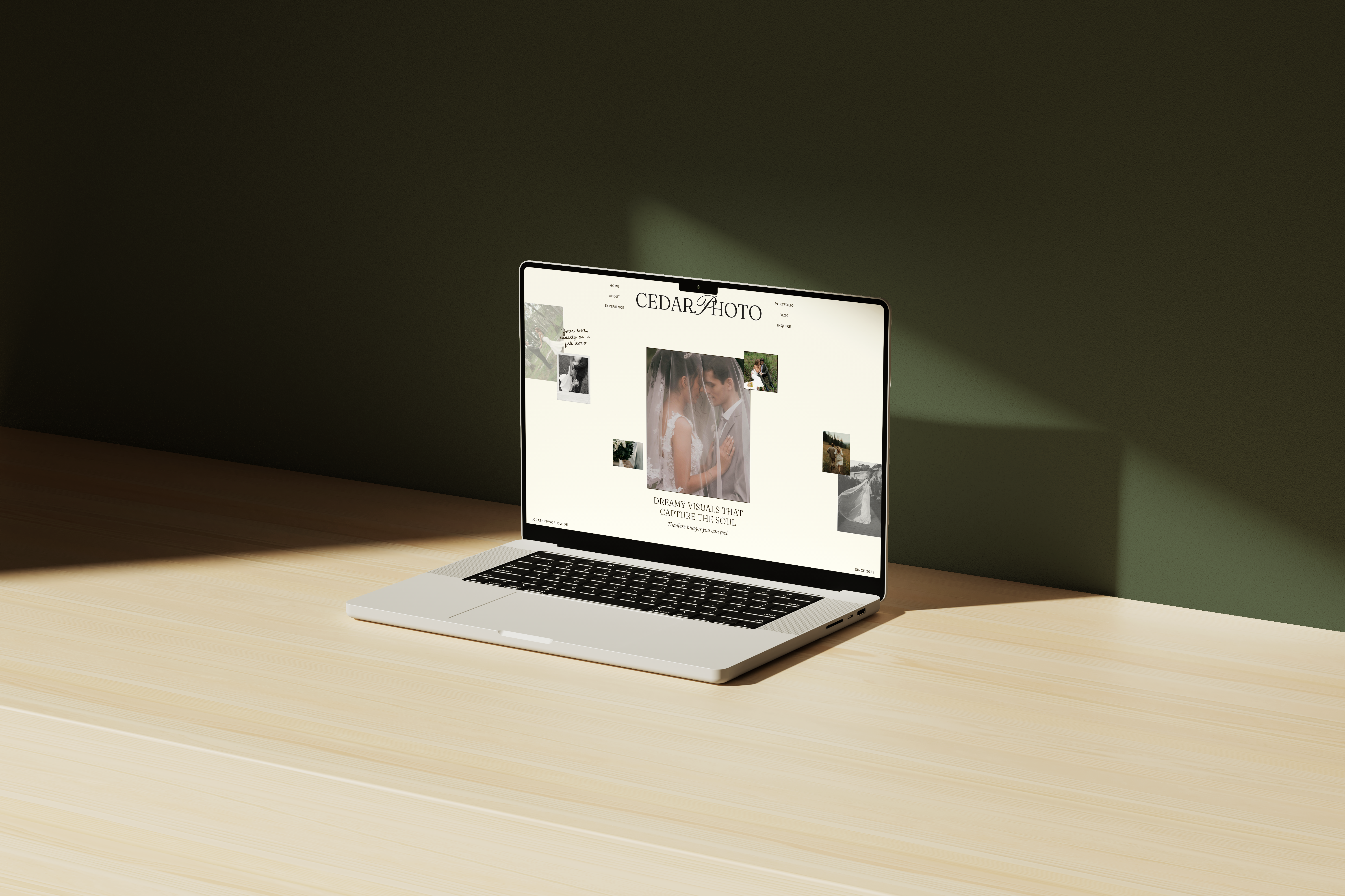 Cedar Template — Showit Website Template for Creatives